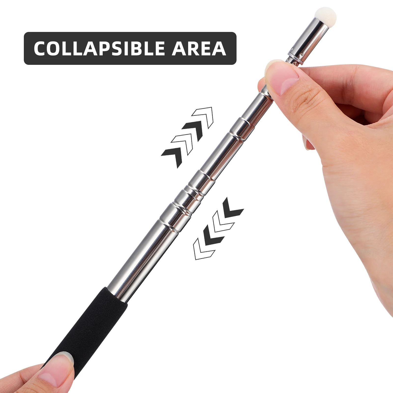 

39 Inch Extendable Pointer Sturdy Handheld Presenter for Teachers and Presenters Black Hand Pointer Handheld Presenter