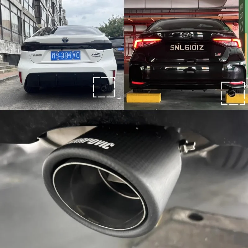 

Exhaust Pipe Muffler tail pipe outlet nozzle end Accessories For TOYOTA COROLLA 2014 -2018 -2019-2025