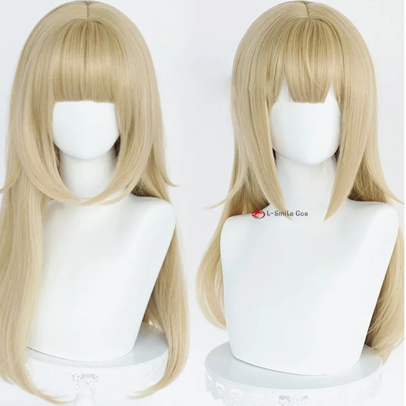 40Hara kinako Cat Girl pet kitty Osakana cosplay wig long yellow heat resistant synthetic hair Halloween party wigs wig cap