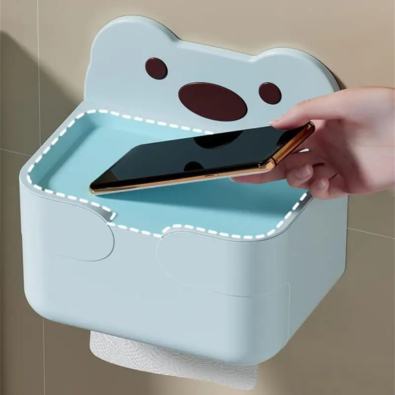 Tissue Box Moisture-proof Strong Bearing Capacity Out-of-the-box High Capacity Moisture Proof Sawtooth Paper Break Storage Box
