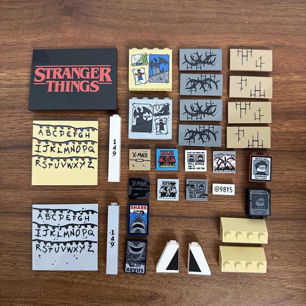 

Building Block plane print 75810 series printed materials Conventional granular components Toys Bricks 31Pcs
