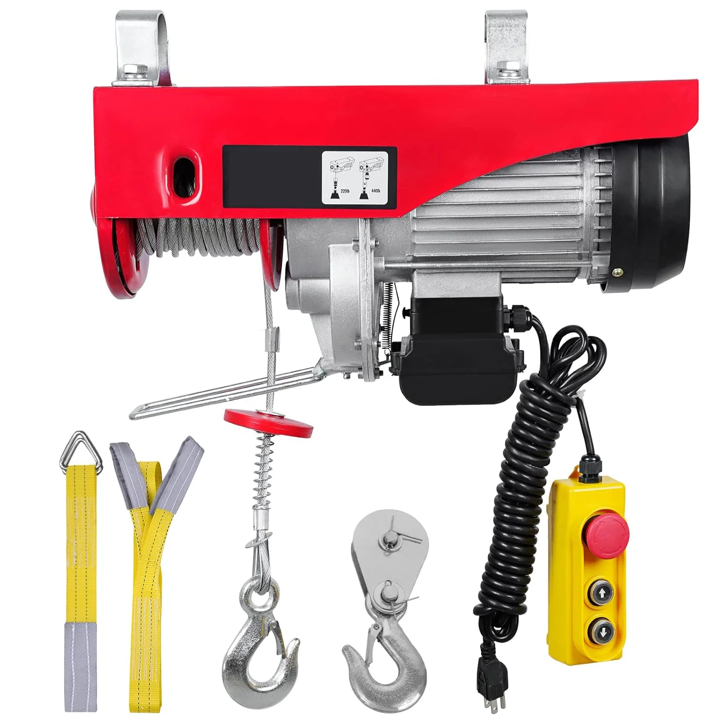 1000kg  Hoist PA 1000 Mini Electric Hoist Wire Rope Mini Small Electric Hoist