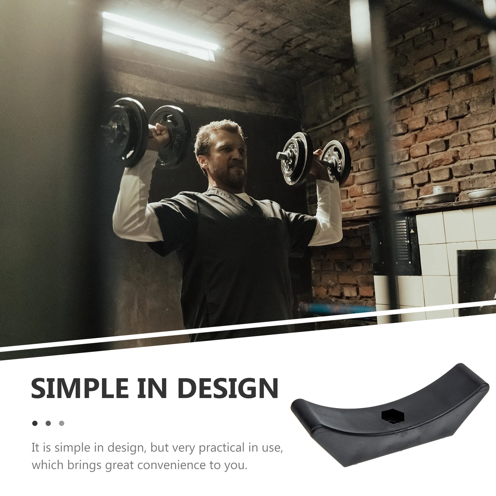 

6pcs Rack Plastic Dumbbell Holder Floor Protection Gym Accessory Hollowed Dumbbell Weight Rack