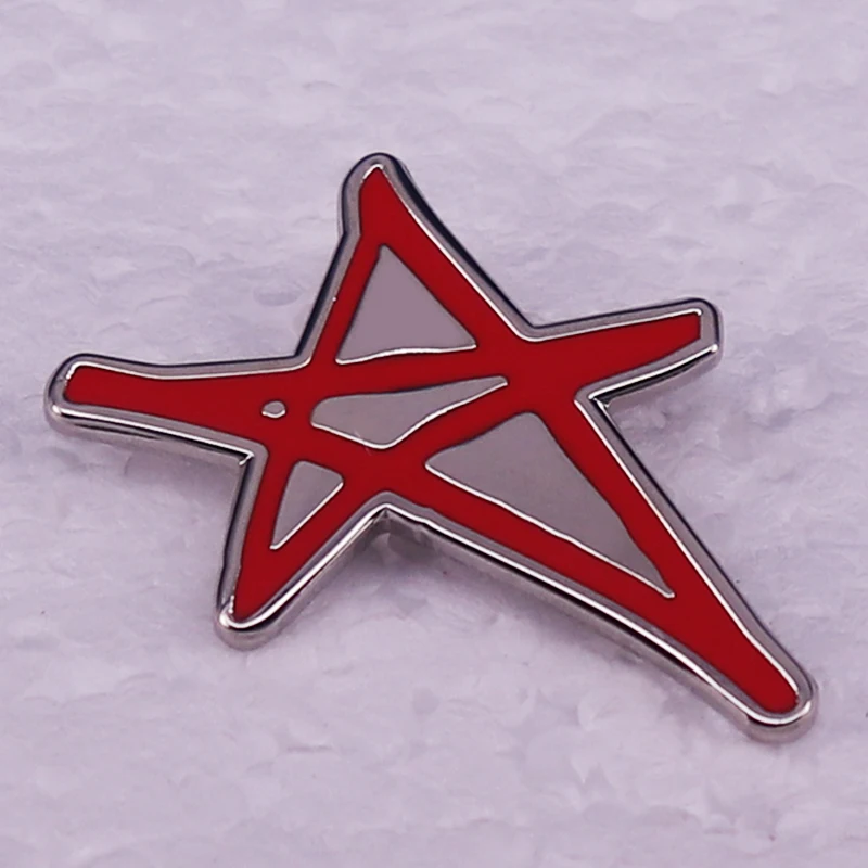 Canadian singer and songwriter Star Logo Brooch Metal Badge Gift for fans
