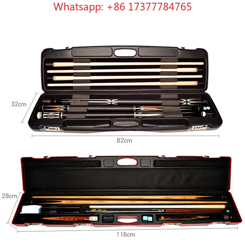 ABS Portable Password Cue Case Large Capacity High Quality For 1/2 Pool Cue & 3/4 Snooker Cue