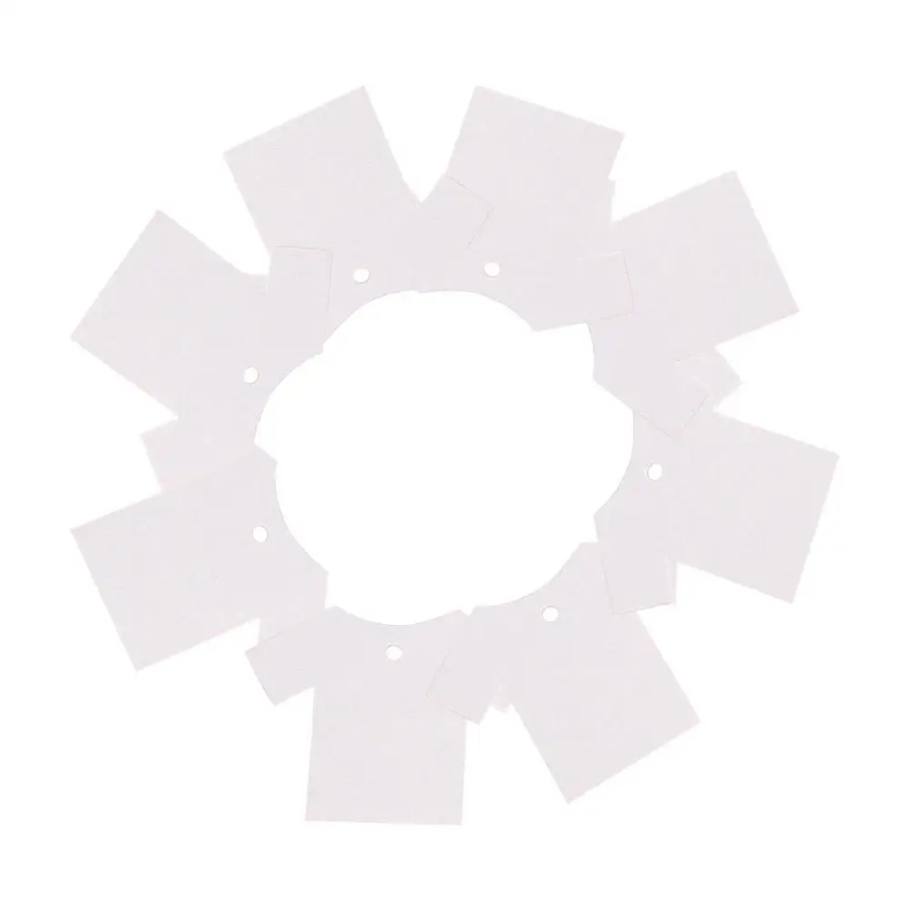 

100 шт., крафт-бумага, пустые этикетки, белые карточки, твердые маленькие ремесленные проекты, декупаж, подарки для скрапбукинга, предварительно перфорированные отверстия