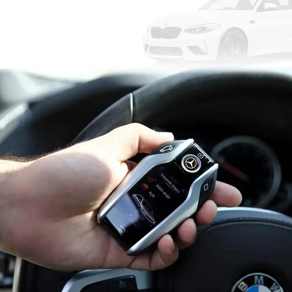 

14MM Car Remote Key Emblem Badge Radio button Sticker For Mecedes BENZ All Series W204 W205 W251 W221 W176 W166 E200 Accessories