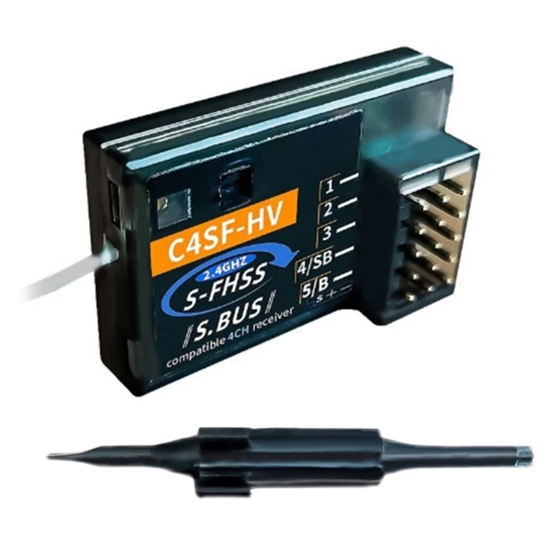C4SF 2.4G HV Ricevitore Splash Proof Ricevitore Ricambio per FutabaS FHSS FHSS SBUS 3PV 3PK 4PKS 7PK T14SG Splashproof