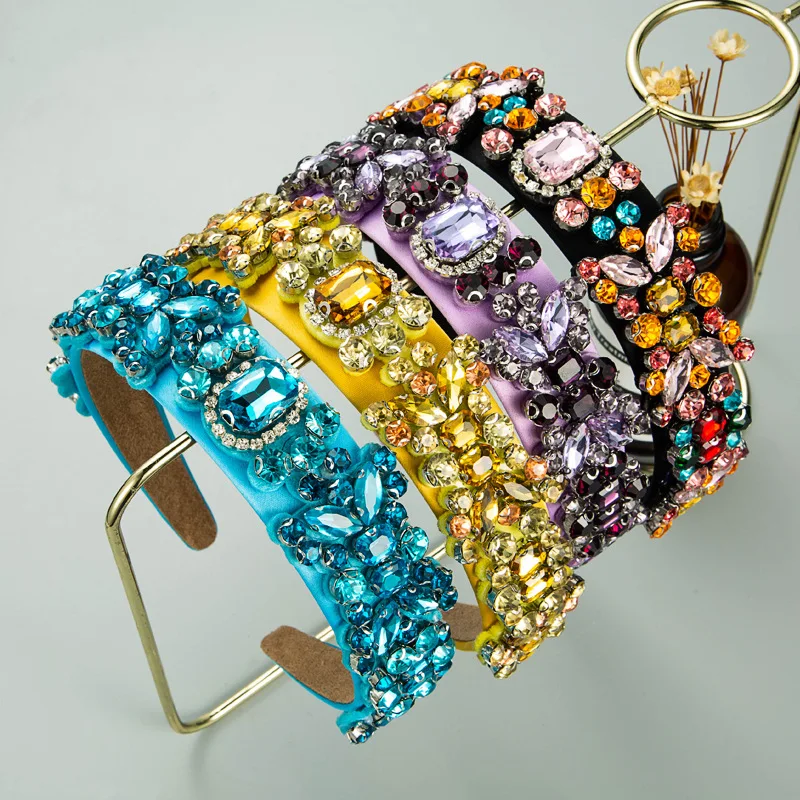 

New European and American Baroque Fashion Retro Rhinestone Headband Hair Accessory
