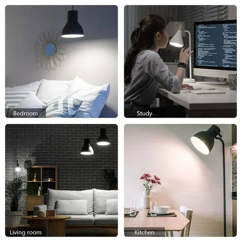 ABJT-LED Light Bulbs, E27 Base,14W Power Saving, 5000K Daylight Bulbs Suitable For Living Room& Bedroom Lighting Ideal