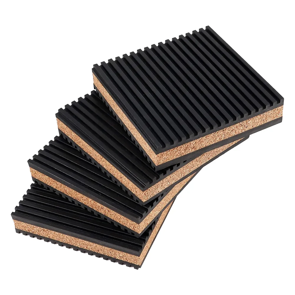 4Pcs Anti Vibration Rubber Cork Composite Pads for Washing Machine Dryer industrial machines shock absorption Rubber Pads