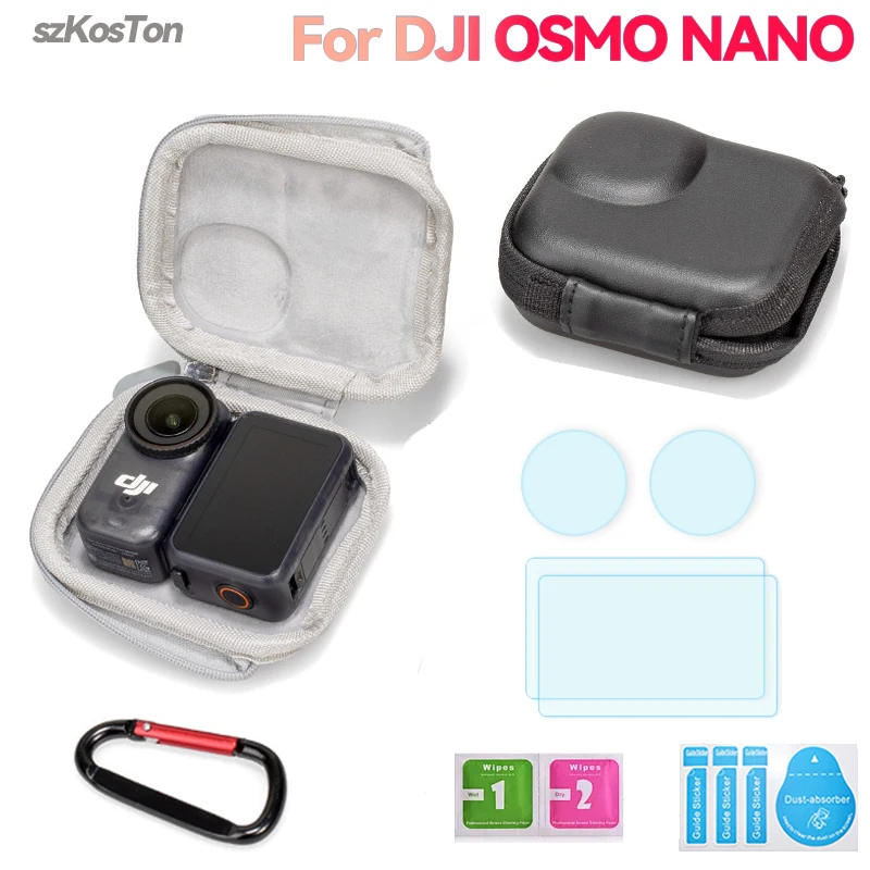 Storage Bag For DJI OSMO NANO Camera Mini Travel Box Hard Shell Portable Handbag PU Carrying Case for DJI OSMO NANO Accessories