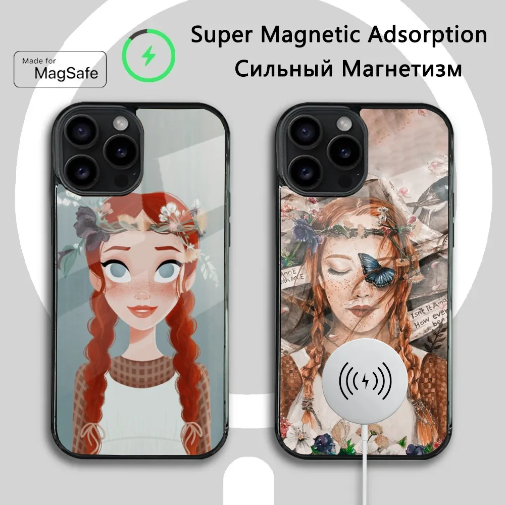 

A-Anne S-Shirley Phone Case For iPhone 16 15 14 13 12 11 Plus,Pro,Max Mini Magsafe Magnetic Wireless Charging