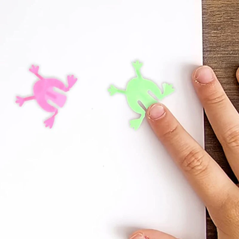 20/40/50pcs Jumping Frogs Bounce Stress Relief Toys Colorful Transparent Mini Frog Toys Party Gathering Birthday Gifts TMZ