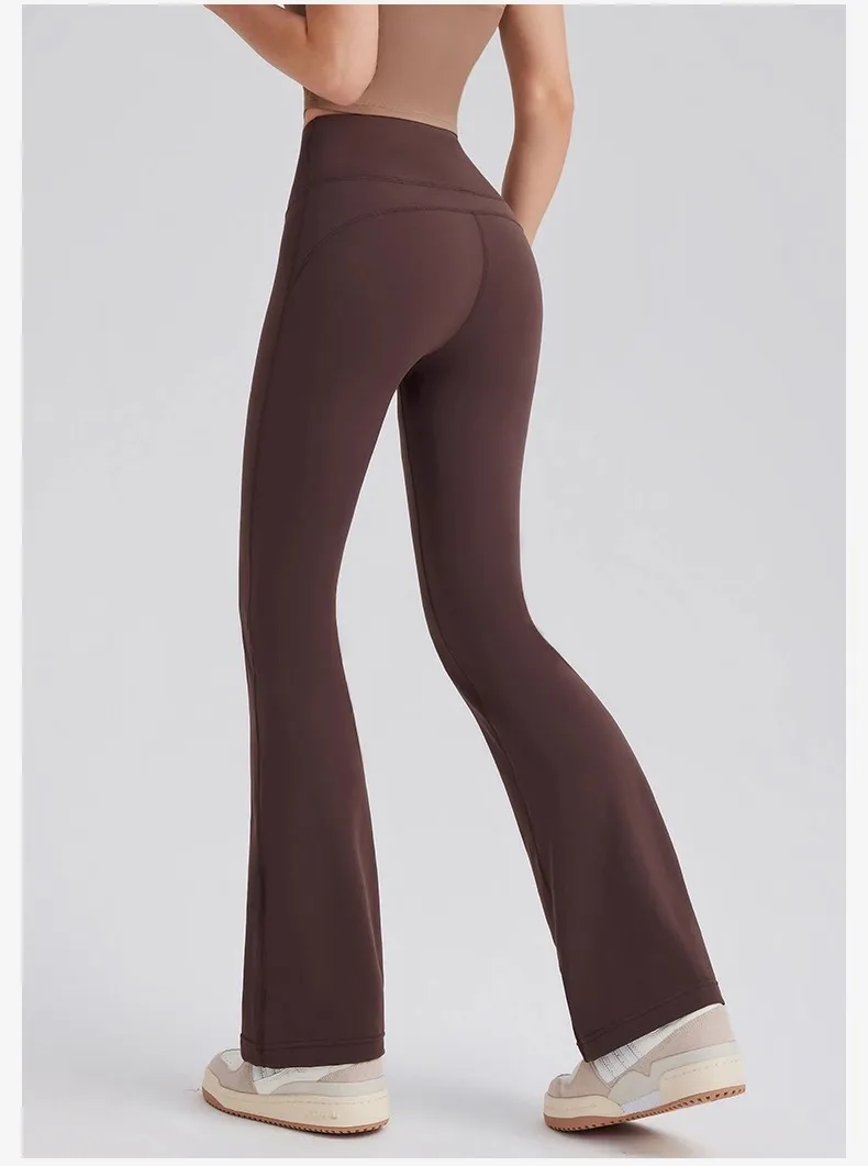 Modische Casual Streetwear Damen Schlaghose mit hoher Taille, elastisch, hüftformend, schlankmachend, atmungsaktiv, für Laufen, Sport, Radfahren, Pilates. – Detail 17
