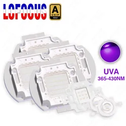 UV Purple LED Chip 365nm 370nm 375nm 380nm 385nm 390nm 395nm 400nm 405nm 410nm 415nm 420nm 425nm Lamp 3W 5W 10W 20W 30W 50W 100W