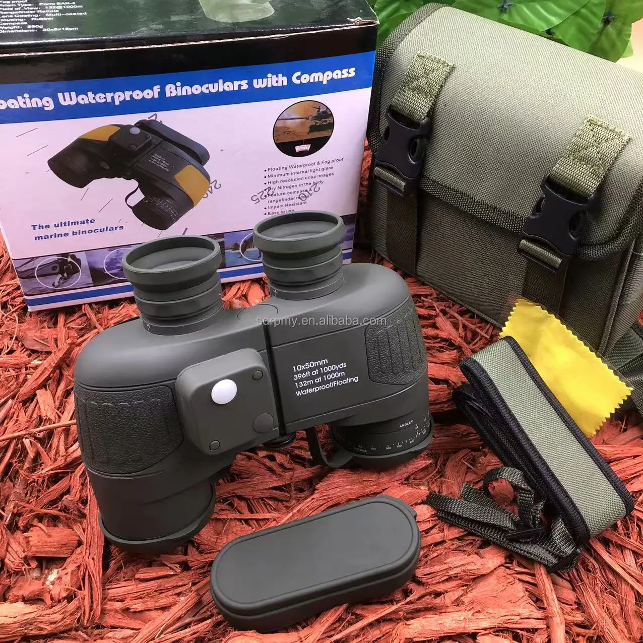 Telescopio de barco náutico de alta calidad (brújula y alcance): para observación de aves táctica al aire libre, conciertos de senderismo