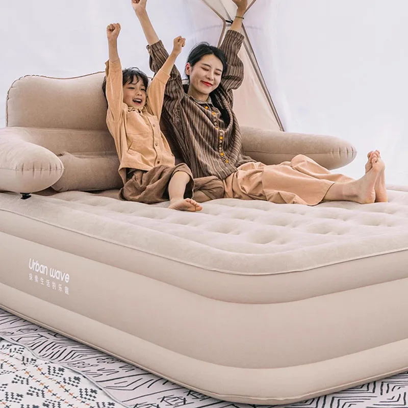 Portable Self Inflating Air Mattress for Camping Tent and Home Floor Use Waterproof Sleeping Pad with Electric Air Pump