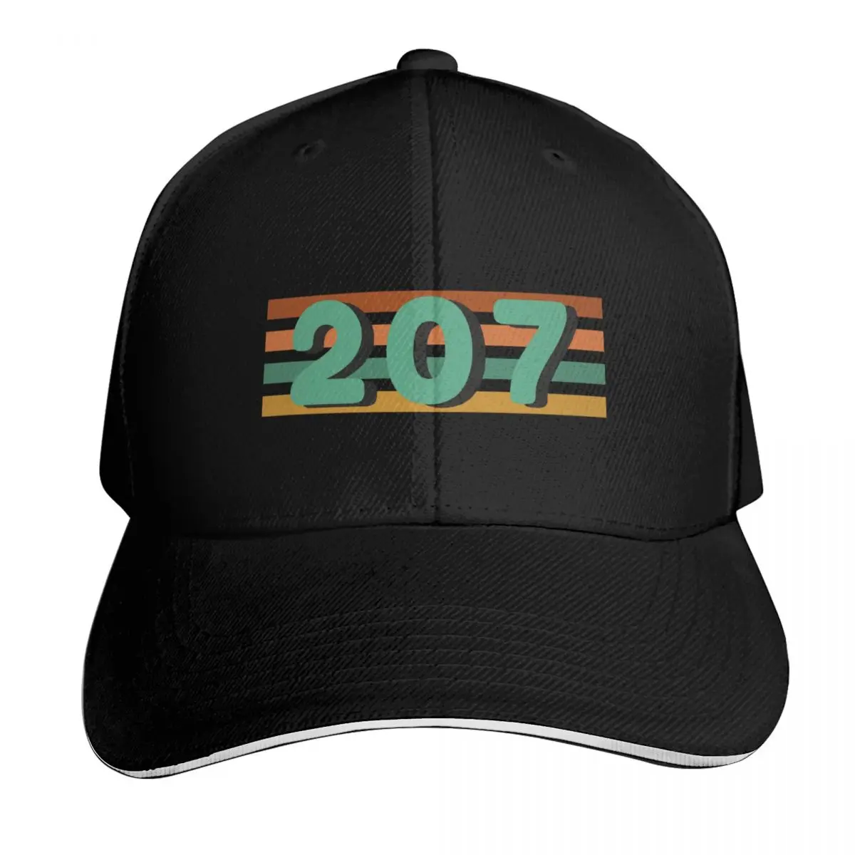 Maine Area Code 207 Baseball Cap Adjustable Buckle Closure Moisture Wicking Quick Dry Curved Brim Classic Fit