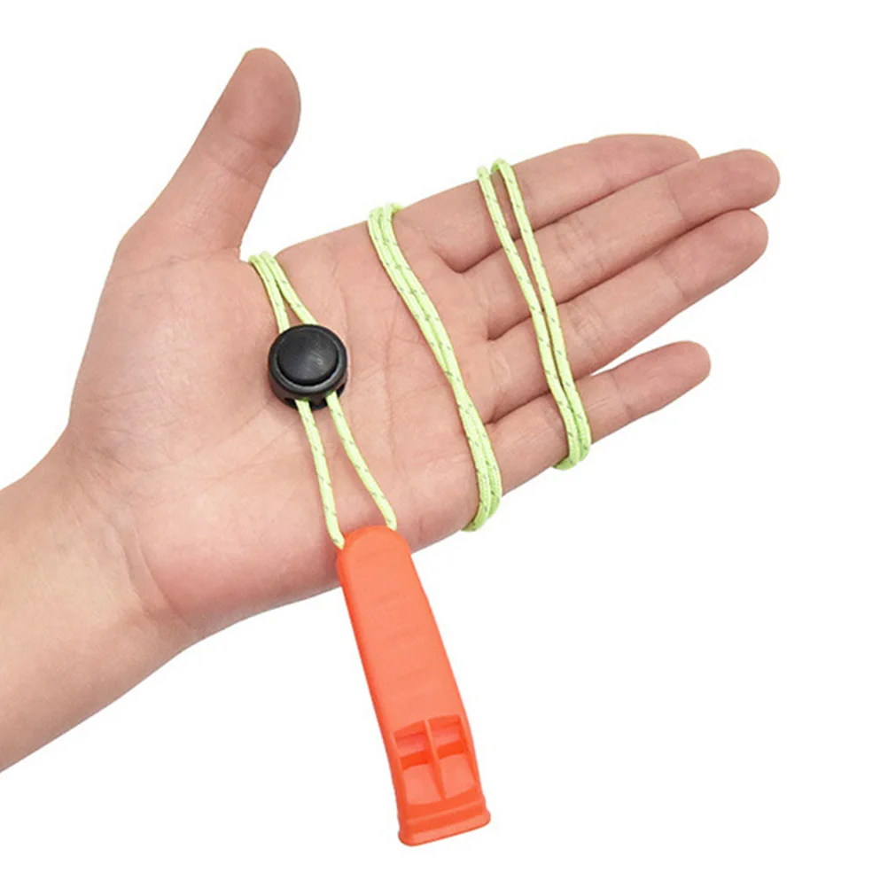 5 قطعة صافرة المحمولة الصلبة ثلاثة أضعاف بصوت عال هش لوازم الطوارئ في الهواء الطلق صافرة الطوارئ لوازم في الهواء الطلق