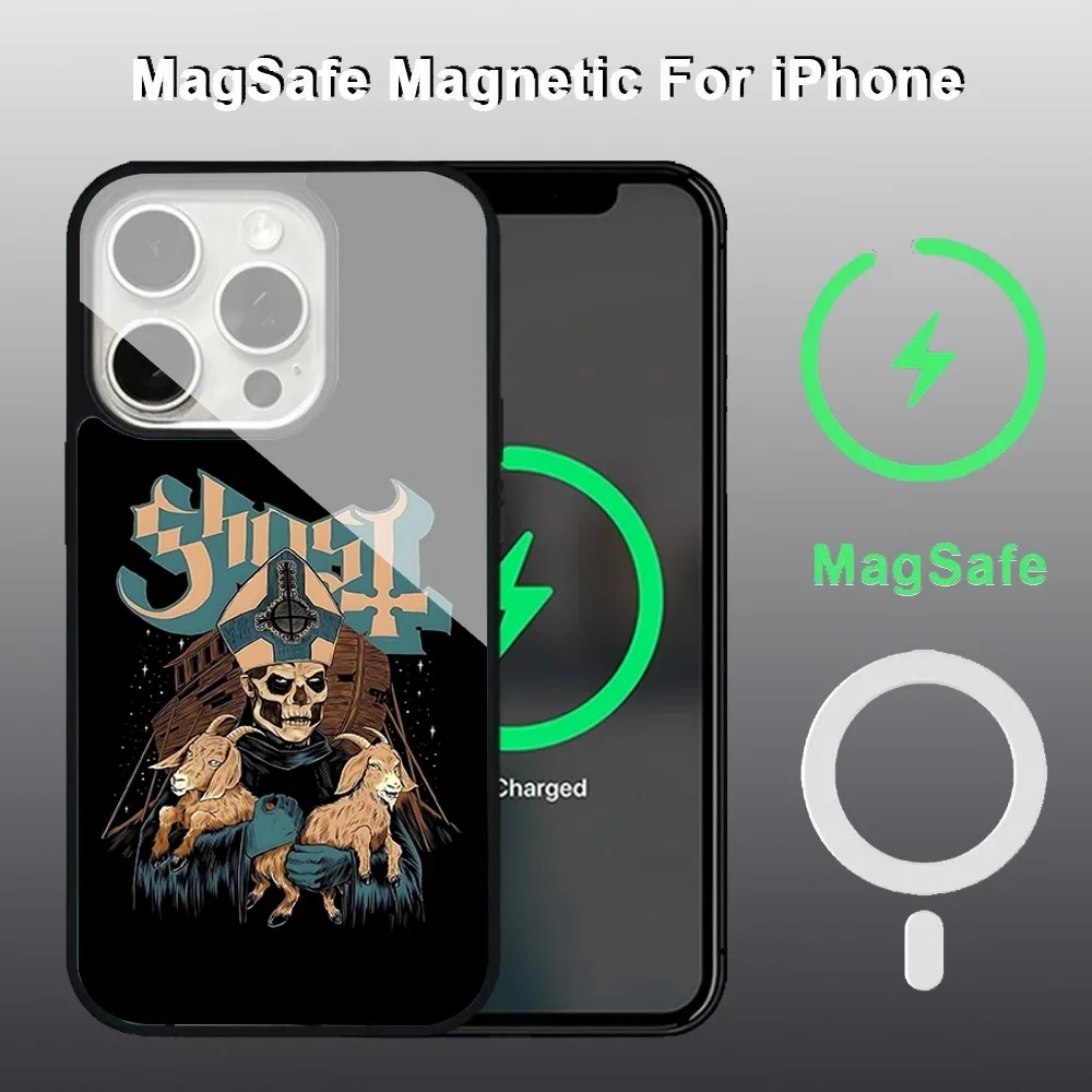 G-Ghost Heavy Metal Band Phone Case For IPhone 16 15 14 13 Pro Max 11 12 Mini Alex Mirror For Magsafe Wireless Charging Cover