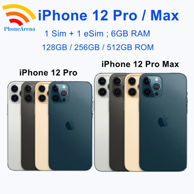 95% New Original iPhone 12 Pro / 12ProMax 128GB 256GB ROM 6GB RAM Super  Retina OLED Face ID Unlocked iPhone12 Promax 5G Phone - AliExpress 509