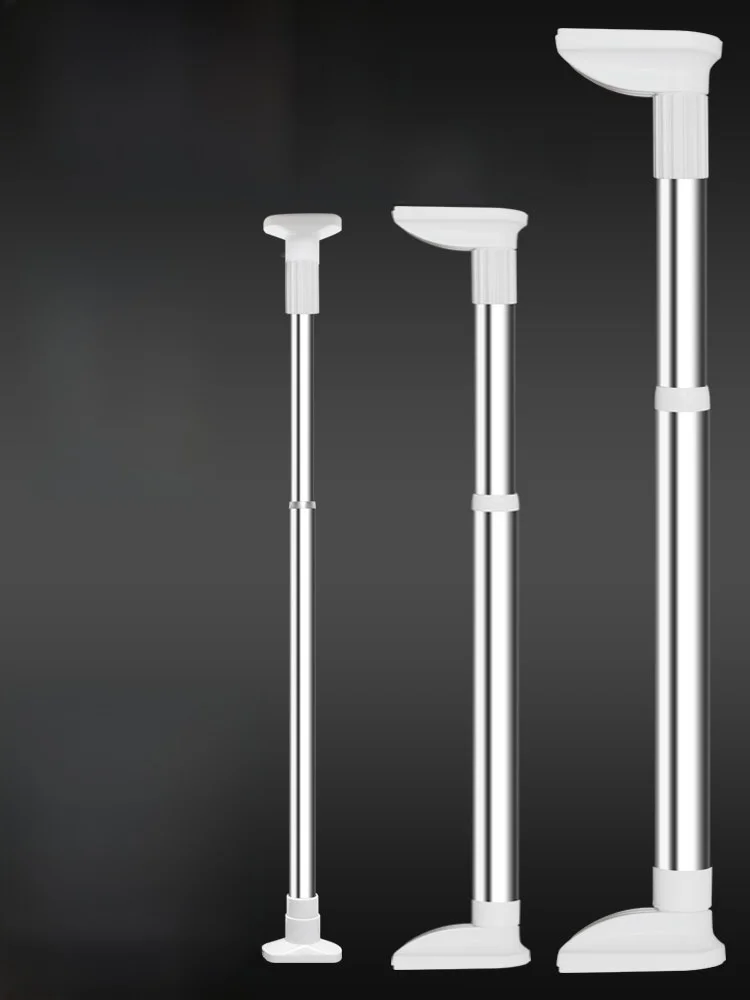 

Регулируемая штанга для штор без сверления, прямая штанга из нержавеющей стали, штанга для сушки белья, опорная штанга для ванной, спальни, гардероба