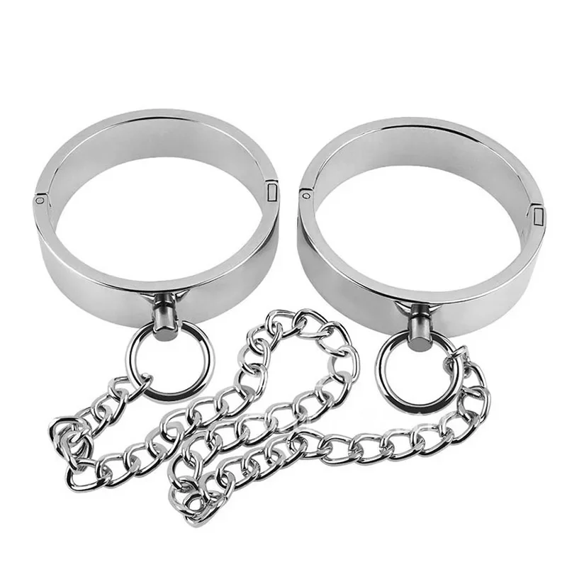 Metal Handcuffs Ankle Cuff Bondage Bracelet Restraints BDSM Footcuffs Intimate Adult Game Sex Toys for Couples Sexshop