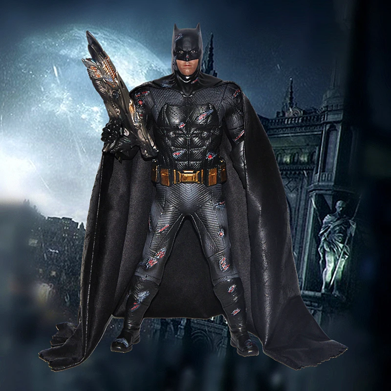 

Team Of Prototyping Armored Batman Statue Action Figure Toys 32cm Surprise Children'S Gift War Damage Version Of The Desktop Col