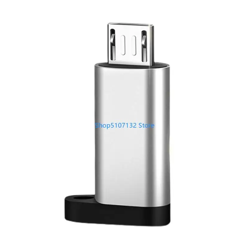 87HD USB C to Micro USB Adapter Connector with Lanyard for Cellphone and Micro Device Converter Support Charging & Data Sync