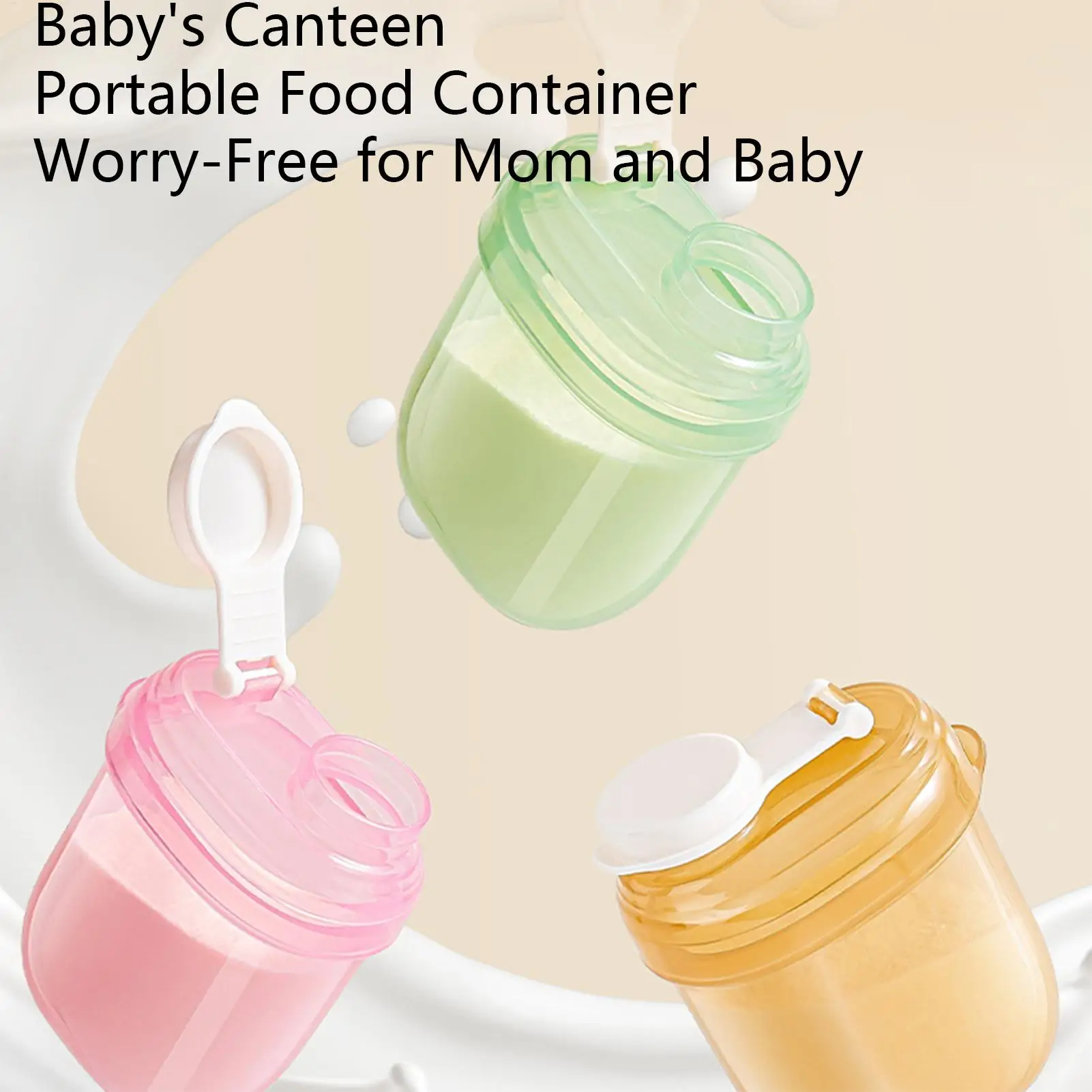 Leakproof Travel Formula Dispenser Portable Sealed Milk Powder Storage Box Holder For Baby Feeding Home Kitchen outdoor Picnic