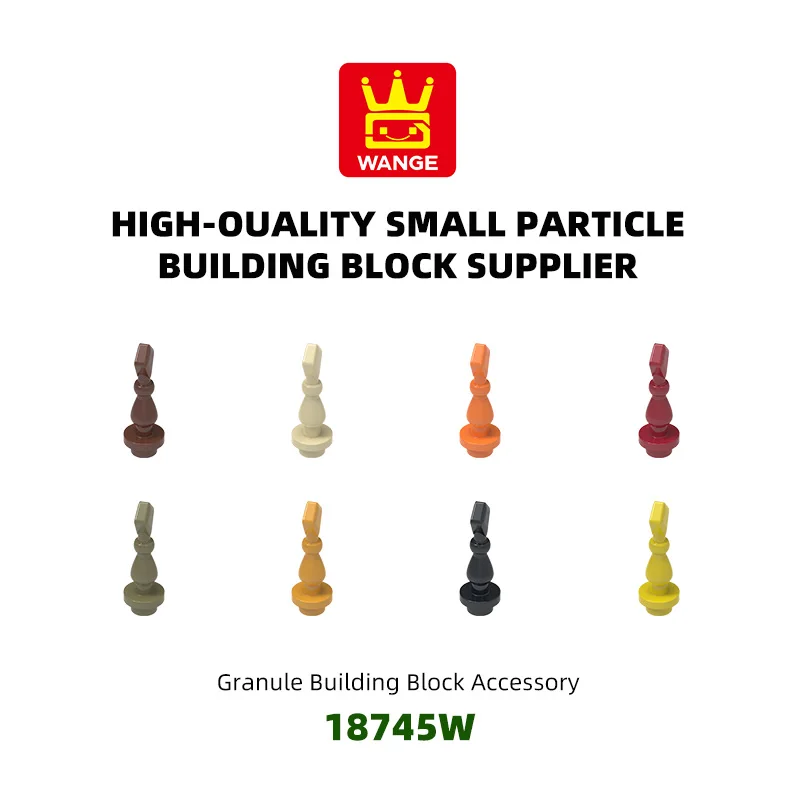 

WANGE 1185Pcs/Lot 18745W Low diamond-shaped finial Block Moc Color Accessories Compatible with Brick DIY Children's Toy Assembly