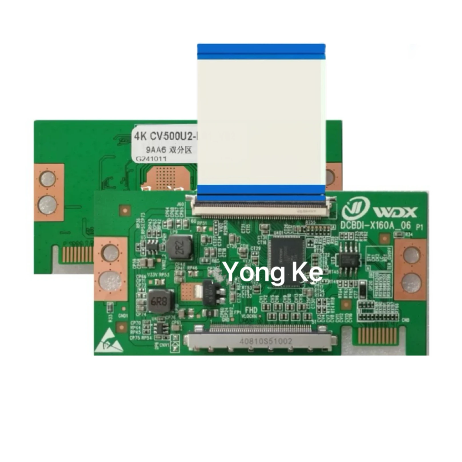 1 peça placa lógica recém-atualizada CV500U2-L01_V02 4k 2k porta única 60pin