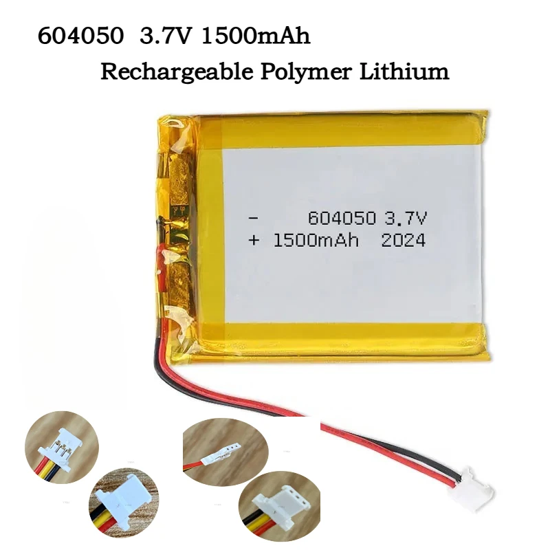 

1-10PCS 604050 3.7V 1500mAh Rechargeable Polymer Lithium Ion Battery with PCB Protection for Breast Pump Baby Toys LED Light
