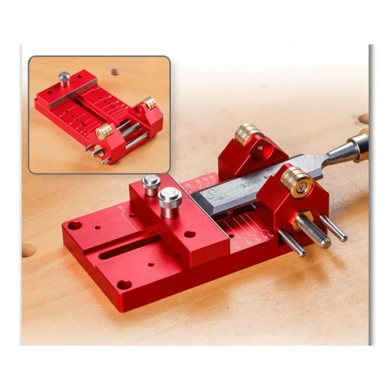 Precision Angle Adjustable Sharpener Woodworking Fixed Angle Sharpener Chisel Polishing Fixing Bracket Chisel Honing GuideTools