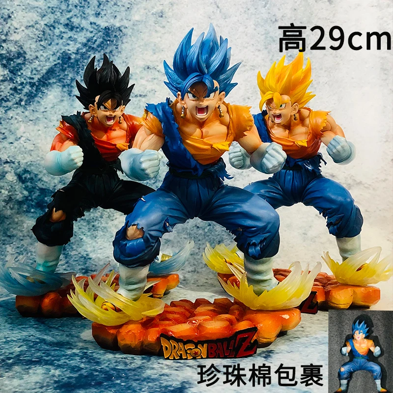 New 29cm Dragon Ball Z Super Vegeto Figure Super Saiyan Blue Anime Figures Pvc Dbz Figurine Statue Collectible Model Doll Toys G