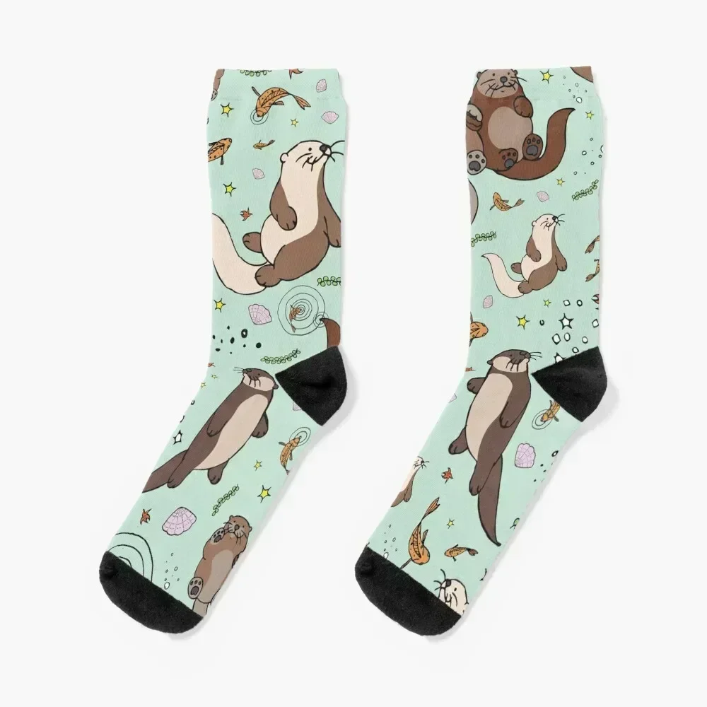 

Sea Otters Socks cute Hiking boots sheer Wholesale Socks Girl Men's