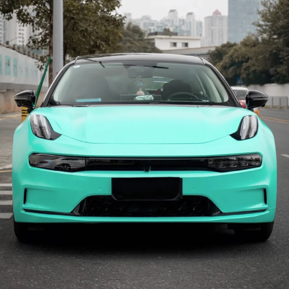 

Premium Matte Metallic Tiffany Blue Vinyl Car Wrap Film Durable Cover Car Exterior Interior Custom Automotive Accessories
