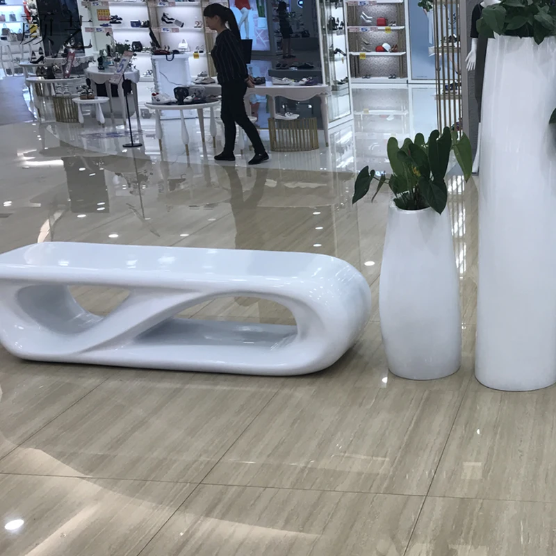shopping mall fiberglass leisure seat commercial beauty Chen indoor and outdoor waiting