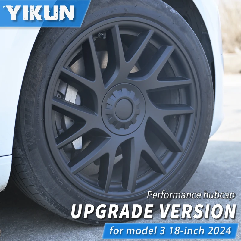 

4PCS Hub Caps 2025 For Tesla Model 3 Highland 18 Inch Performance Wheel Cover Replacement Automobile Full Rim Accessories 2024