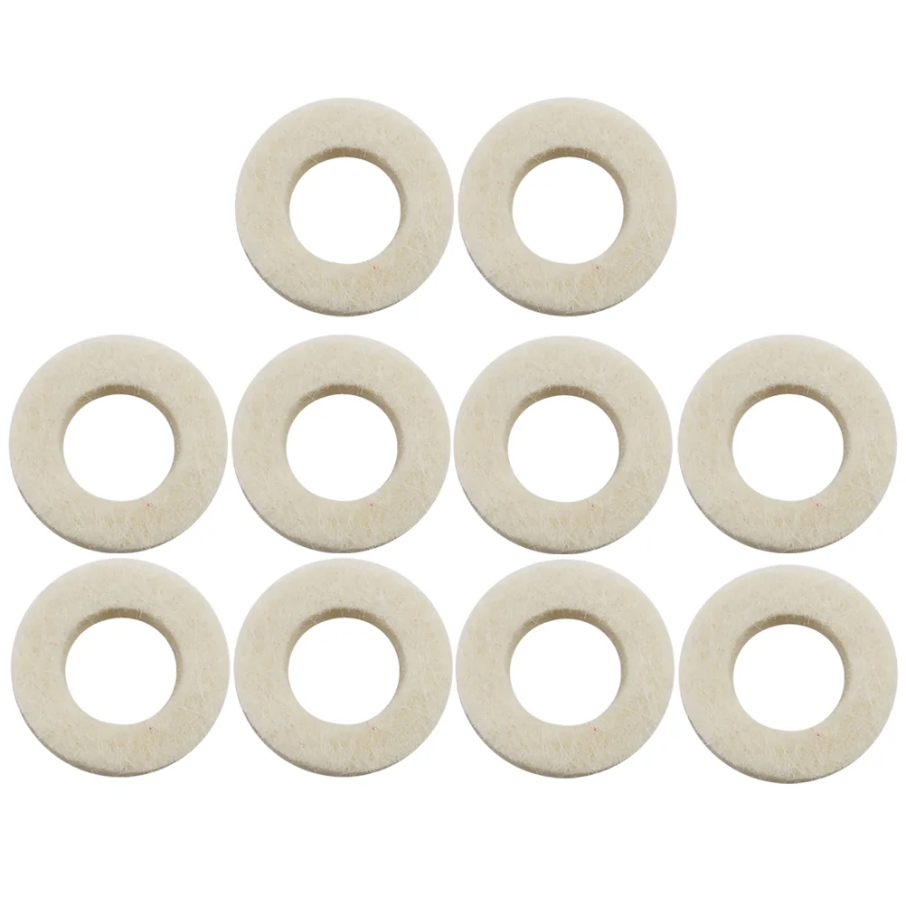 10 Pcs Trumpet Key Fix Supplies Felt Washers Pad Trumpets Accessory Accessories Pads Cushion