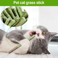 Cat Grass Sticks for Indoor Cats, Natural Teething Stick Snacks, Hairball Removal & Teeth Cleaning Pet Supplies 4