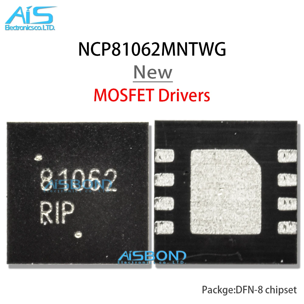 5Pcs/Lot New NCP81062MNTWG NCP81062 81062 Synchronous Buck MOSFET Drivers IC QFN-8 Chipset