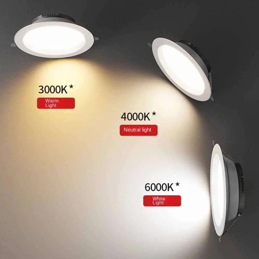 Small Recessed LED Downlight Spot Light Energy Saving Down Lights Anti glare 220V Ceiling Lamp Home