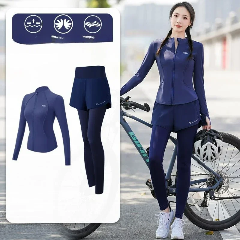 

Comfort Breathable Hiking Clothing Professional Cycling Suit Women's New Summer Anti-wind Dry Suit Sports Suit Cardigan Jacket