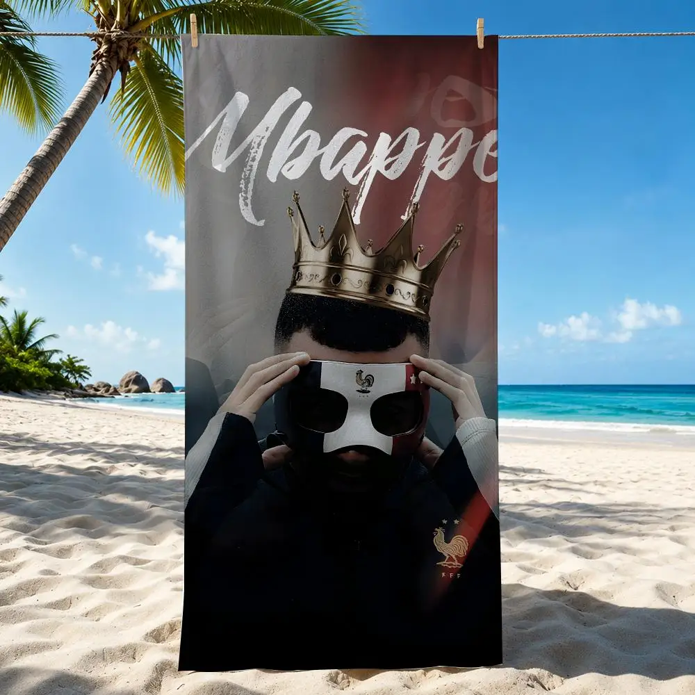 Athlete K-Kylian M-MbappE Towel Beach Towel Quick Dry Absorbent Bath Towel For Swimming Gym Camping Outdoor Sunbathing