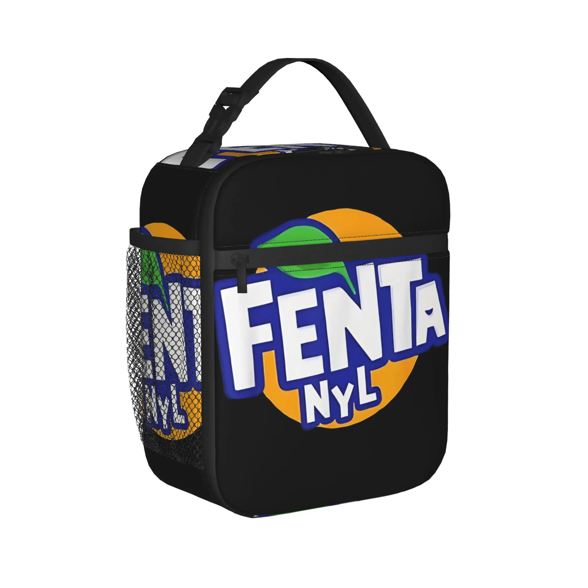 F-Fenta NYL Lunchbag für Herren, bedruckte Lunchbox, Freizeit-Reise-Kühltasche, tragbare Oxford-Thermo-Lunchbags – Detail 2