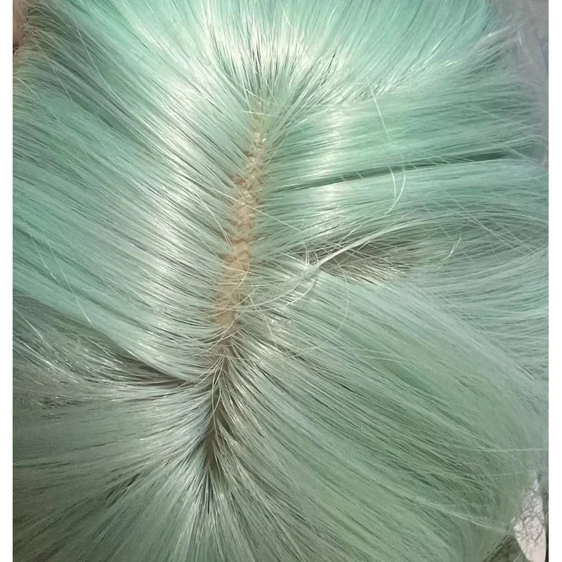 zz04zz122024Новый мятно-синий зеленый передний кружевной длинный прямой парик с разрезом в центре челки, женский парик из розового золота на всю голову