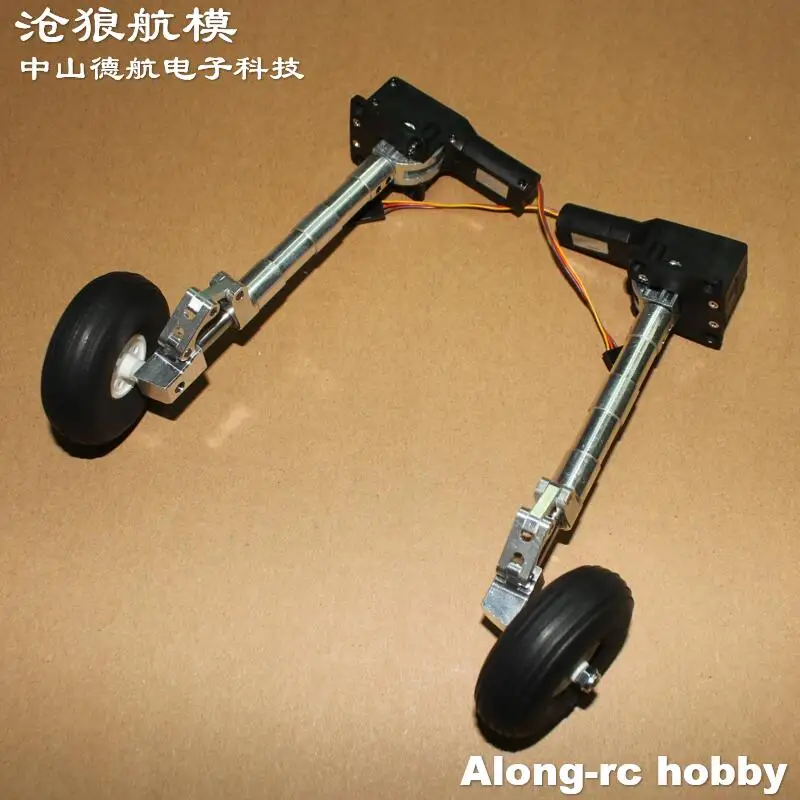 Train d'atterrissage à genoux à amortissement principal à 15 degrés, avec roue de 2.25 pouces ou rétractable, adapté aux modèles de bricolage de 3 à 6kg, pièce d'avion EDF RC