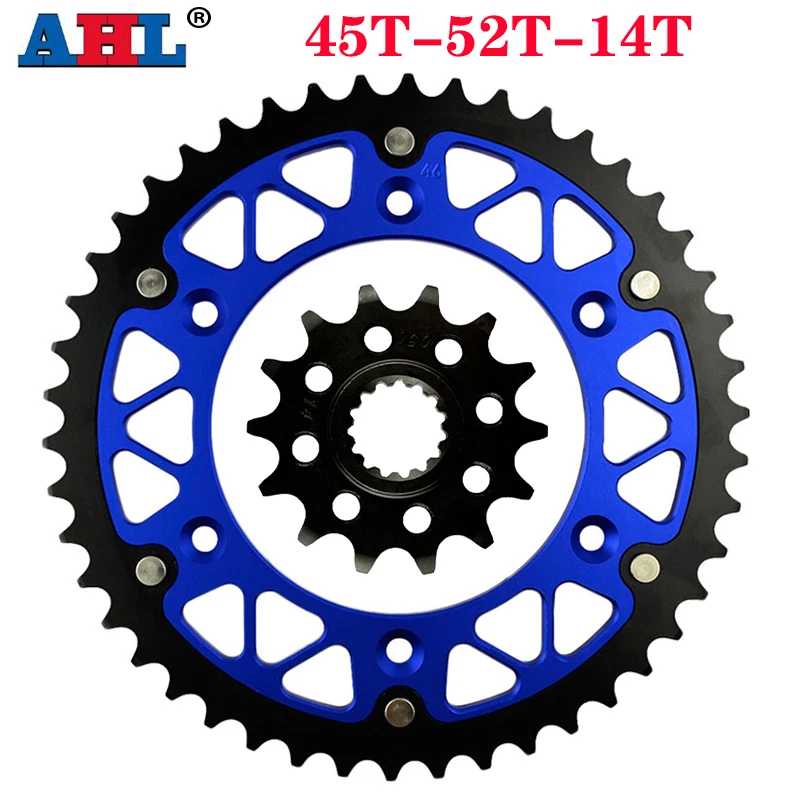 Motorcycle 45T~52T 14T Front & Rear Sprocket For 690 660 400 LC4-E LC4 640 II Adventure SMC690 SMC660 SM660 SXC625 Enduro